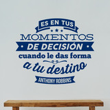 Adesivi Murali: Momentos de decisión - Anthony Robbins 4