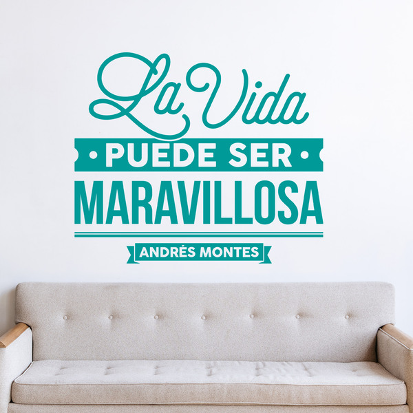 Adesivi Murali: La vida puede ser maravillosa - Andrés Montes