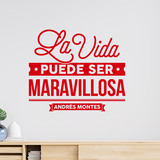 Adesivi Murali: La vida puede ser maravillosa - Andrés Montes 4