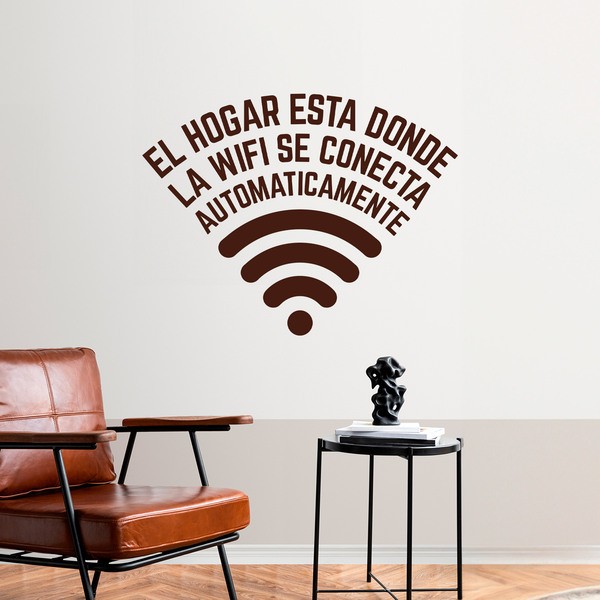 Adesivi Murali: El hogar está donde la wifi se conecta