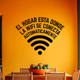 Adesivi Murali: El hogar está donde la wifi se conecta 4