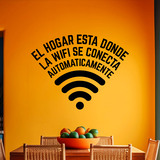 Adesivi Murali: El hogar está donde la wifi se conecta 4