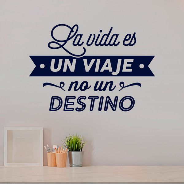Adesivi Murali: La vida es un viaje no un destino
