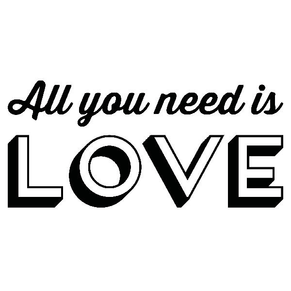 Adesivi Murali: All you need is love