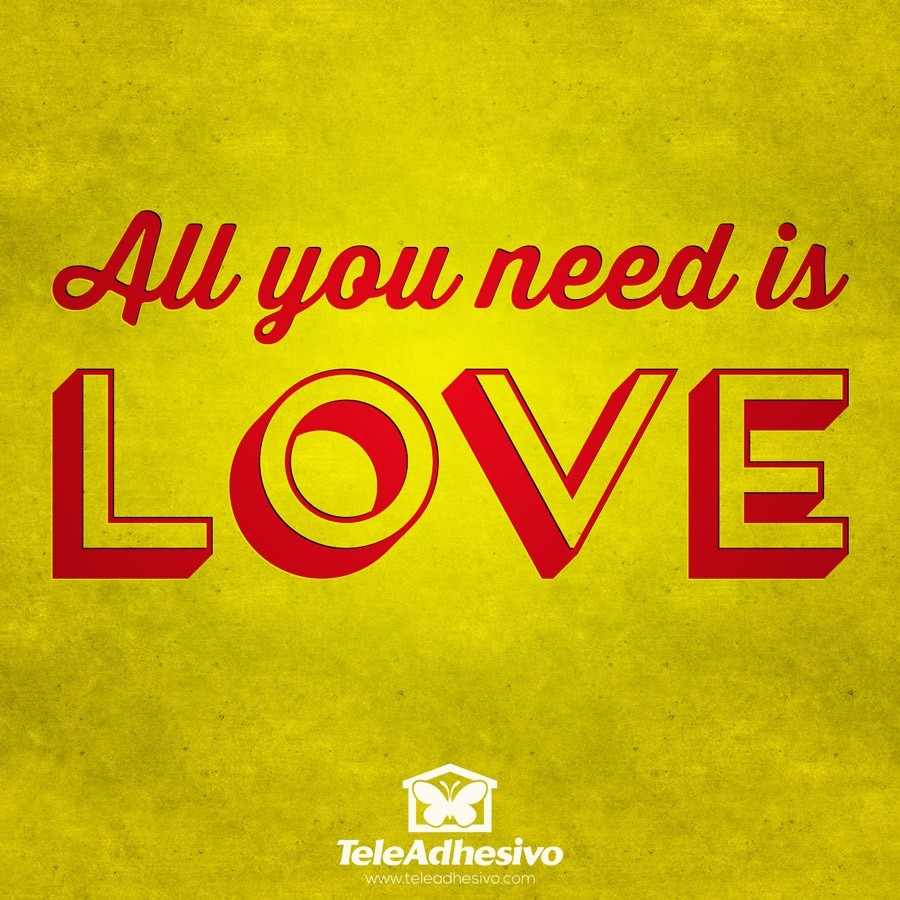 Adesivi Murali: All you need is love