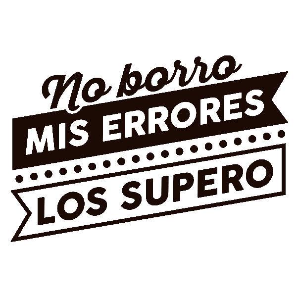 Adesivi Murali: No borro mis errores, los supero