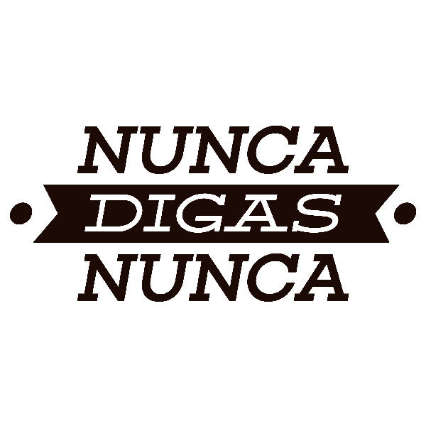 Adesivi Murali: Nunca digas nunca