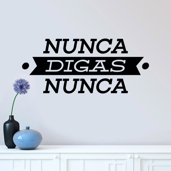 Adesivi Murali: Nunca digas nunca