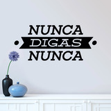 Adesivi Murali: Nunca digas nunca 2