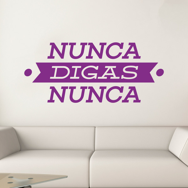 Adesivi Murali: Nunca digas nunca