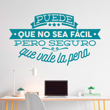 Adesivi Murali: Puede que no sea fácil... 2