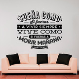 Adesivi Murali: Sueña como si fueras a vivir siempre... 4