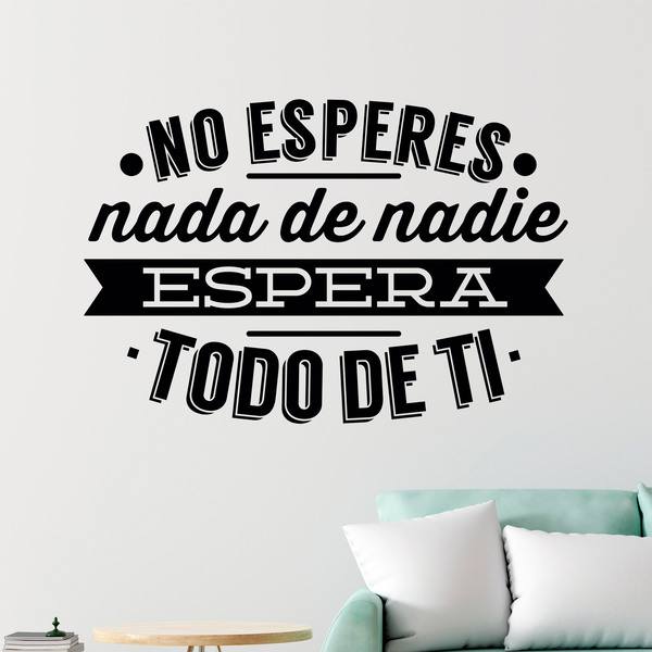 Adesivi Murali: No esperes nada de nadie