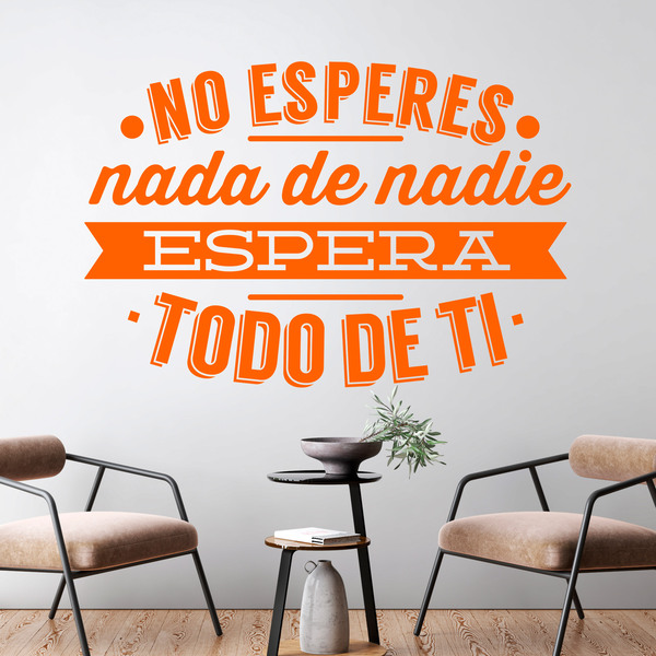 Adesivi Murali: No esperes nada de nadie