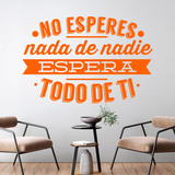 Adesivi Murali: No esperes nada de nadie 2