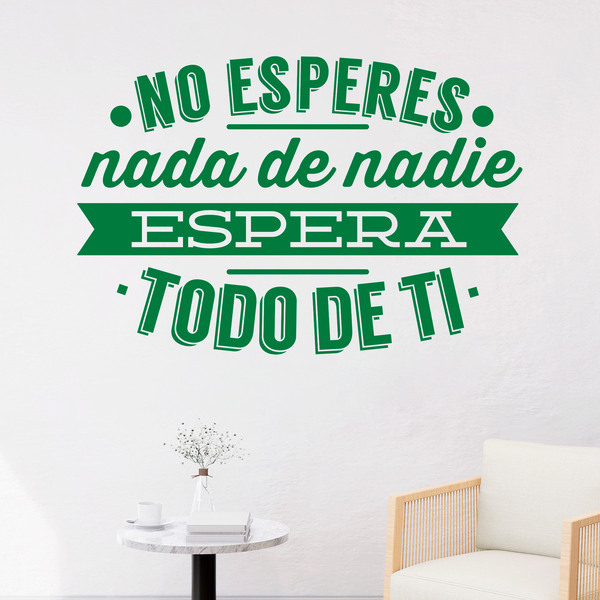 Adesivi Murali: No esperes nada de nadie