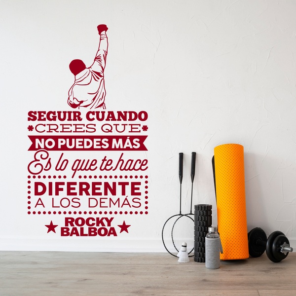 Adesivi Murali: Seguir cuando... Rocky Balboa