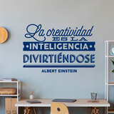 Adesivi Murali: La creatividad... Albert Einstein 3