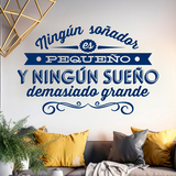 Adesivi Murali: Ningún soñador es pequeño... 3