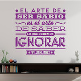 Adesivi Murali: El arte de ser sabio - William James 4