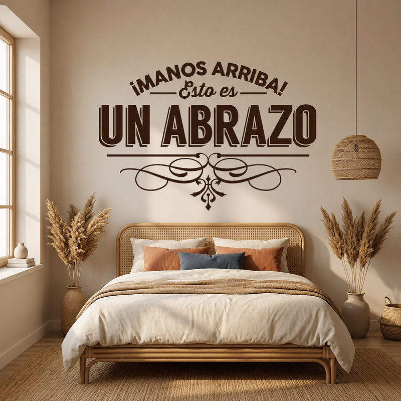 Adesivi Murali: &iexcl;Manos arriba! Esto es un abrazo