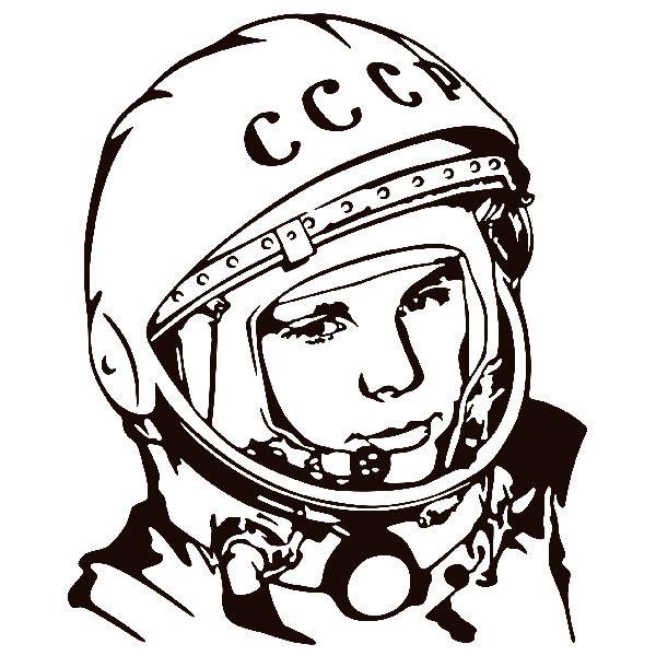 Adesivi Murali: Astronauta Yuri Gagarin