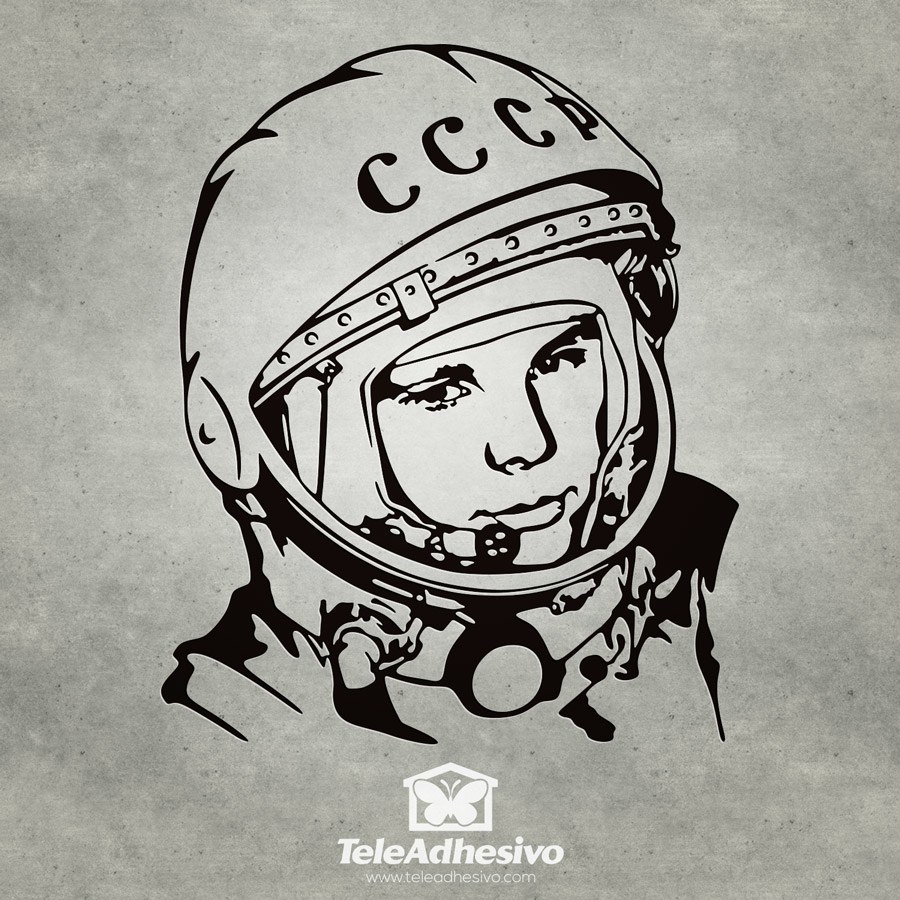 Adesivi Murali: Astronauta Yuri Gagarin