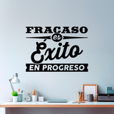 Adesivi Murali: Fracaso es éxito en progreso 2