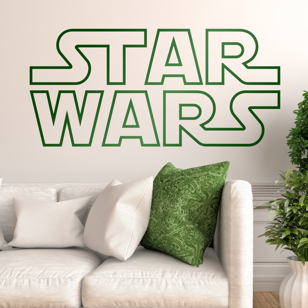 Adesivi Murali: Star Wars Logo bordo
