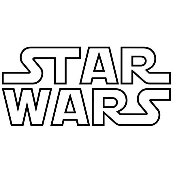 Adesivi Murali: Star Wars Logo bordo