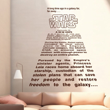 Adesivi Murali: Testo introduttivo di Star Wars 2