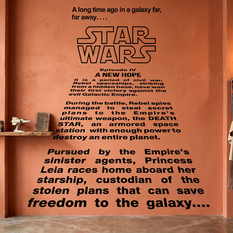 Testo introduttivo di Star Wars 5