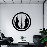 Adesivi Murali: Simbolo dell'Ordine Jedi 3
