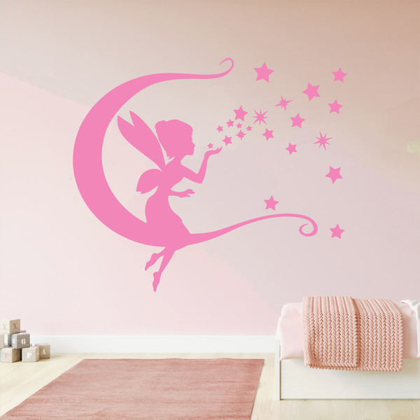 Adesivi per Bambini: Tinkerbell, luna e le stelle