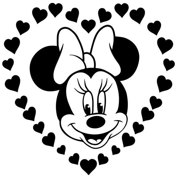 Adesivi per Bambini: Minnie Mouse e cuori