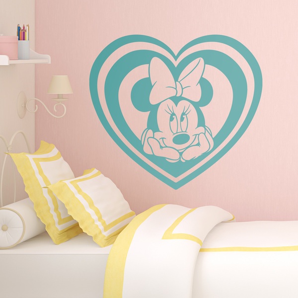 Adesivi per Bambini: Cuore Minnie Mouse