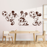 Adesivi per Bambini: Triptych Mickey Mouse Calciatore 2