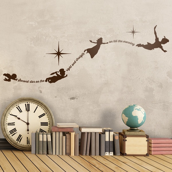 Adesivi per Bambini: Tipografico Peter Pan in inglese