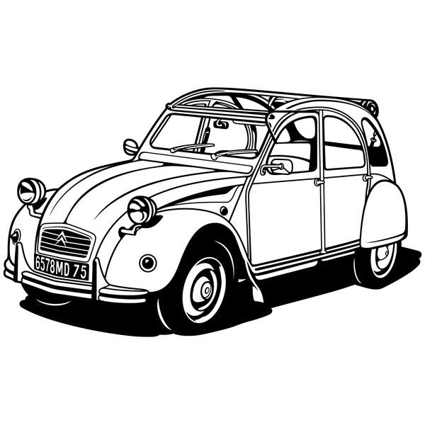 Adesivi Murali: Citroën 2CV