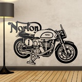 Adesivi Murali: Moto classica Norton Manx 30M - 1960 3