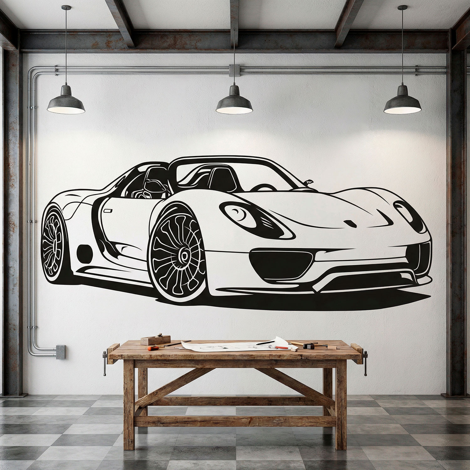 Adesivi Murali: Porsche 918 Spyder