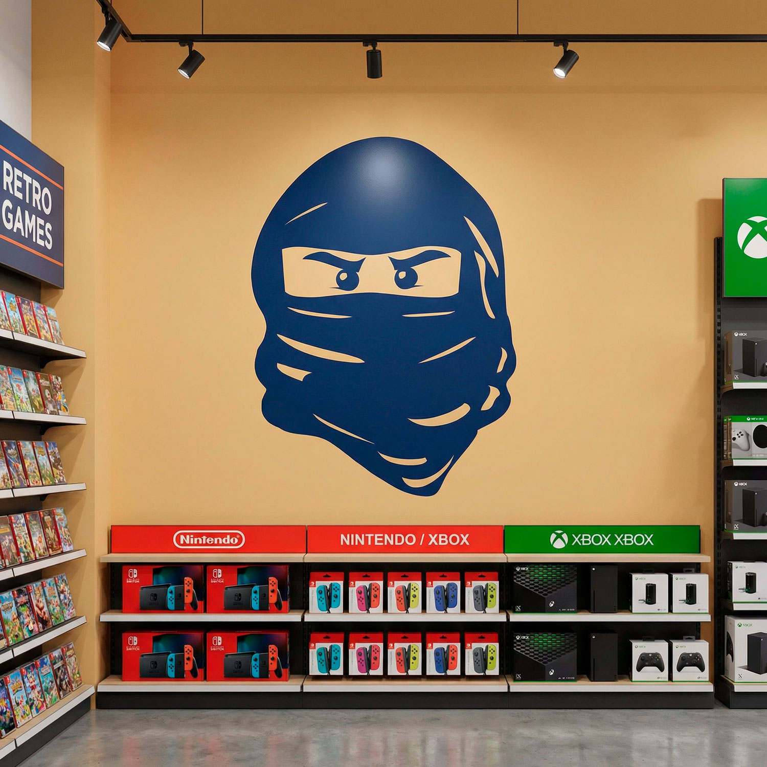 Adesivi per Bambini: Volto di Lego Ninja