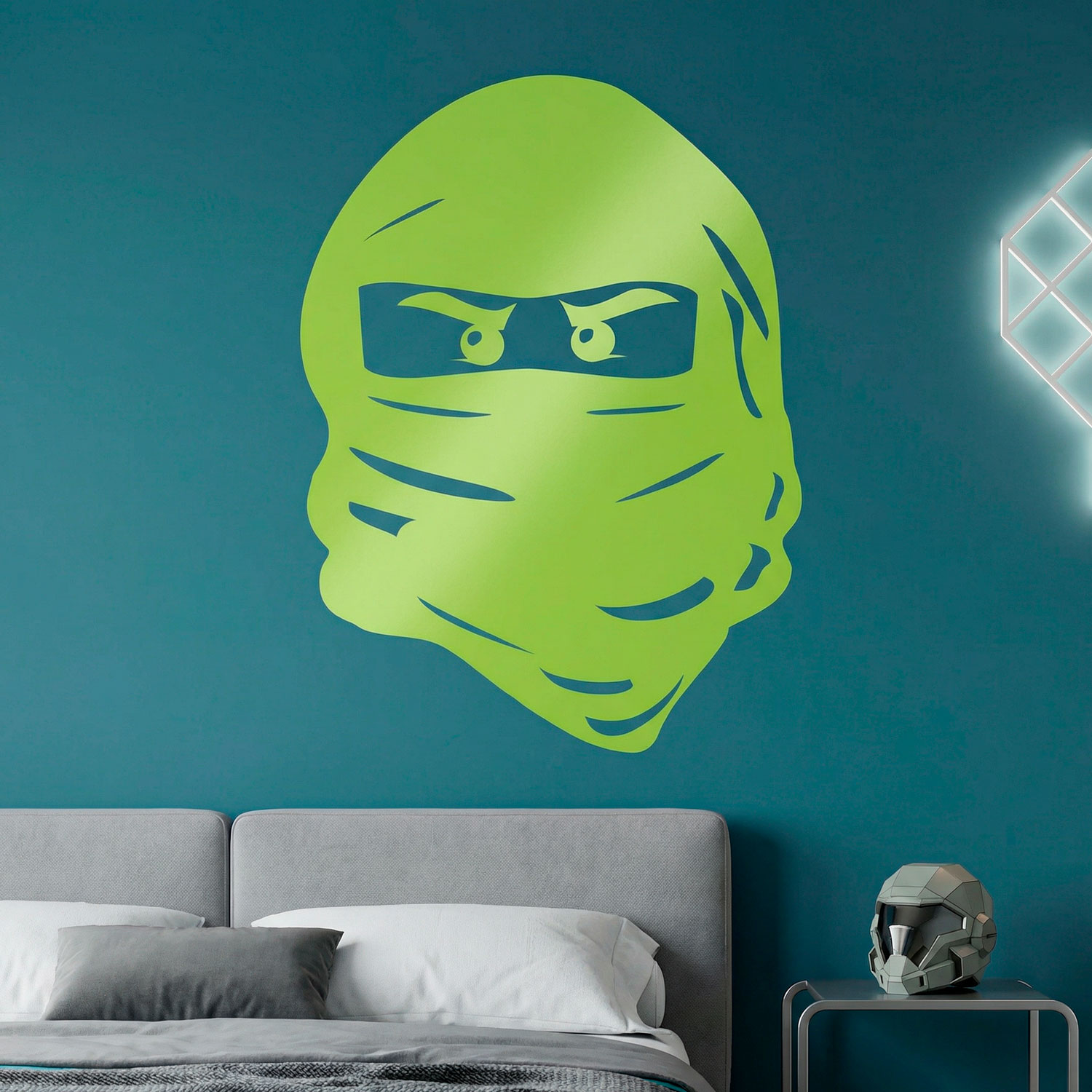 Adesivi per Bambini: Volto di Lego Ninja