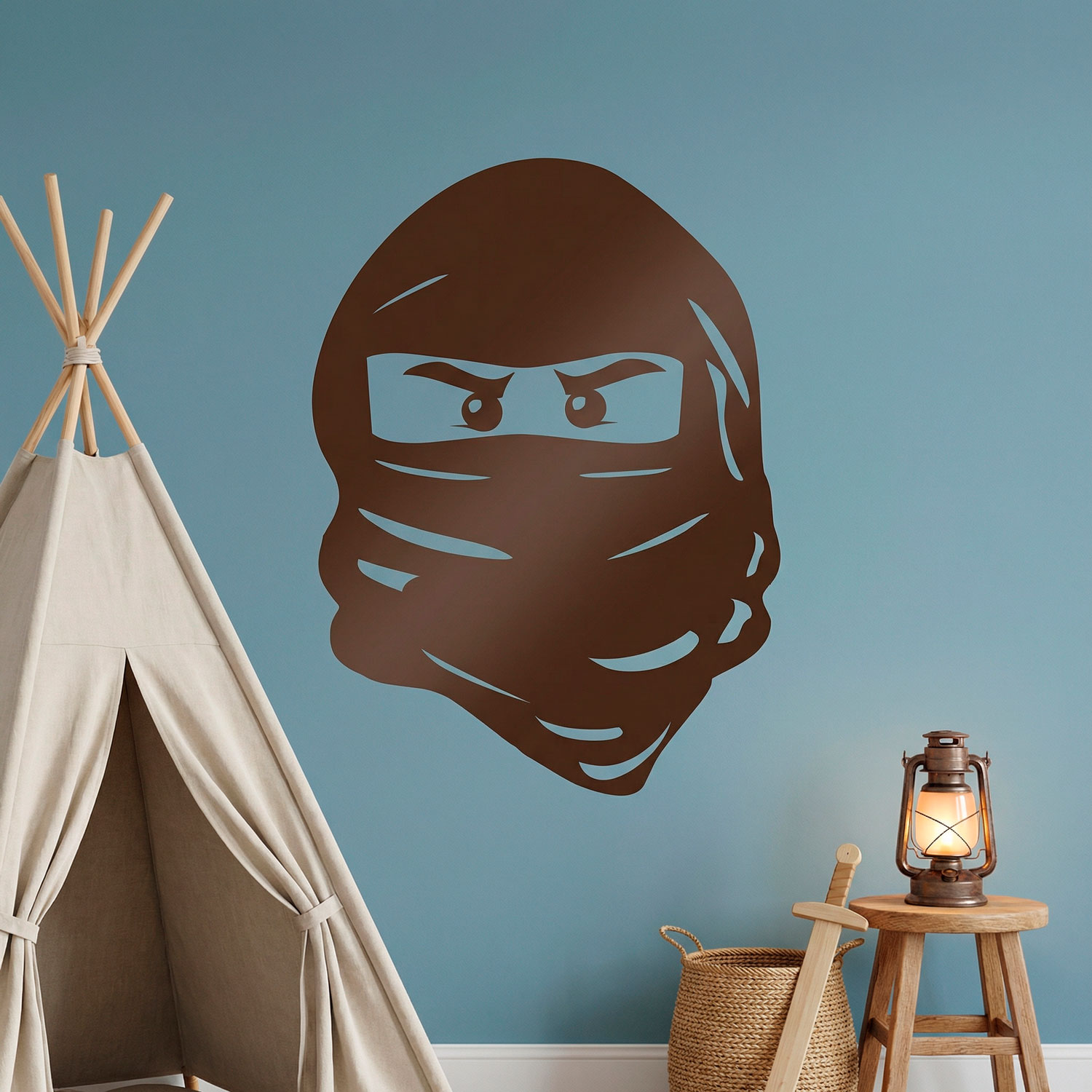 Adesivi per Bambini: Volto di Lego Ninja