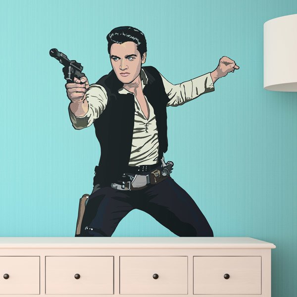 Adesivi Murali: Elvis Han Solo