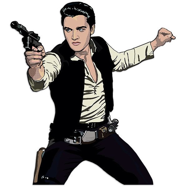 Adesivi Murali: Elvis Han Solo