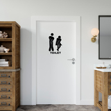 Adesivi Murali: Icone bagno divertente toilet 4