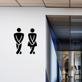 Adesivi Murali: Divertente bagno icone WC 4