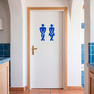 Divertente bagno icone WC 9/10