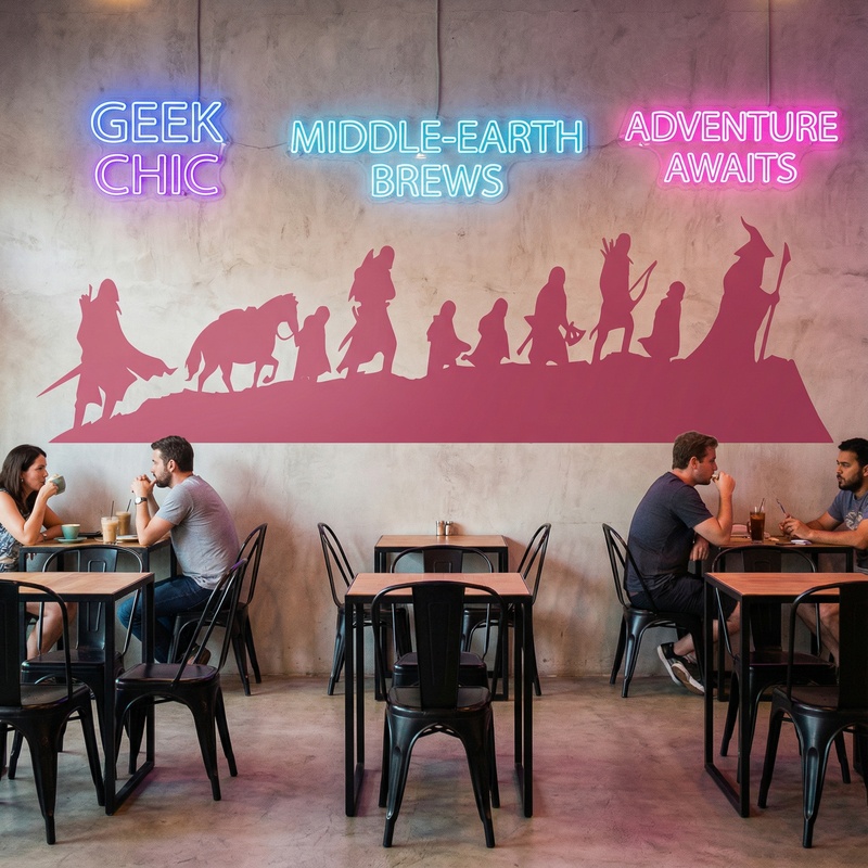 Adesivi Murali: Skyline Il Signore degli Anelli